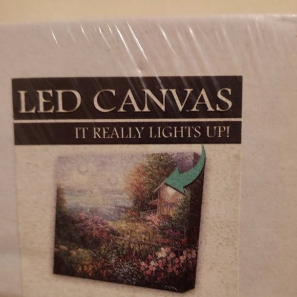 Bay's Domain Led Light Canvas Wall Art by Nicky Boehme NWT SEE VIDEO - Picture 5 of 9
